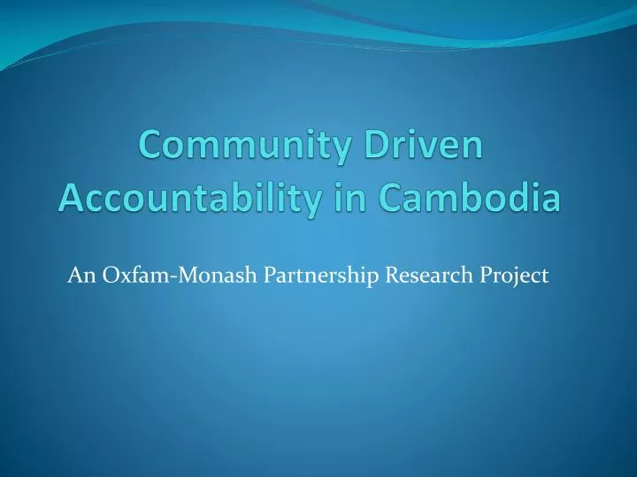 community driven accountability in cambodia