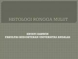 histologi rongga mulut