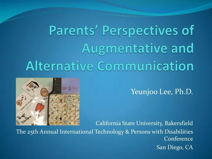 parents perspectives of augmentative and alternative communication