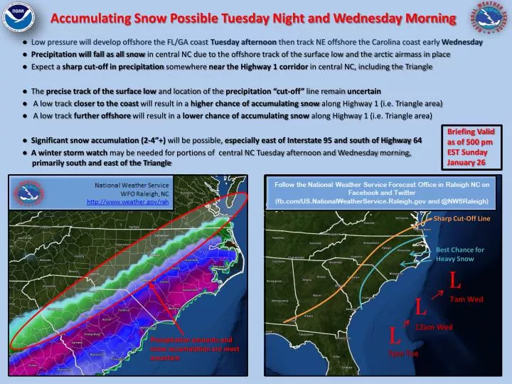 accumulating snow possible tuesday night and wednesday morning