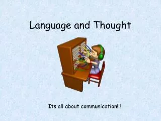 Language and Thought