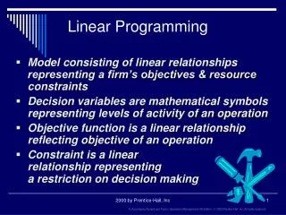 Linear Programming