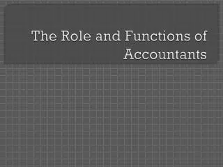 the role and functions of accountants