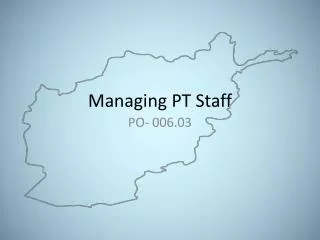 managing pt staff