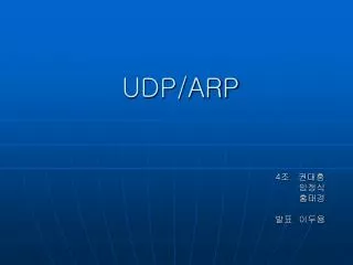 udp arp