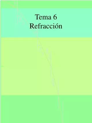 tema 6 refracci n