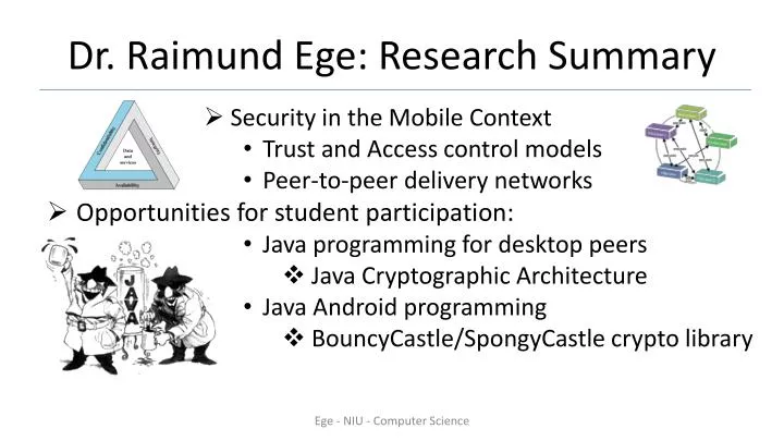 dr raimund ege research summary