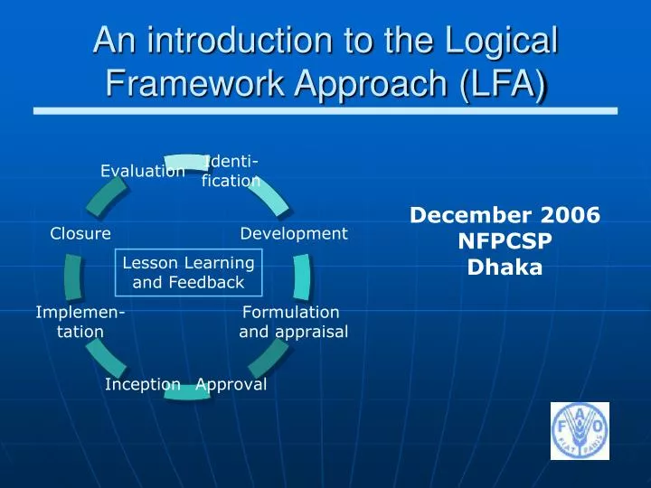 an introduction to the logical framework approach lfa