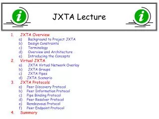 JXTA Lecture