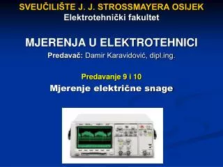 sveu ili te j j strossmayera osijek elektrotehni ki fakultet