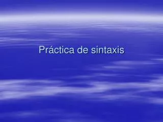pr ctica de sintaxis