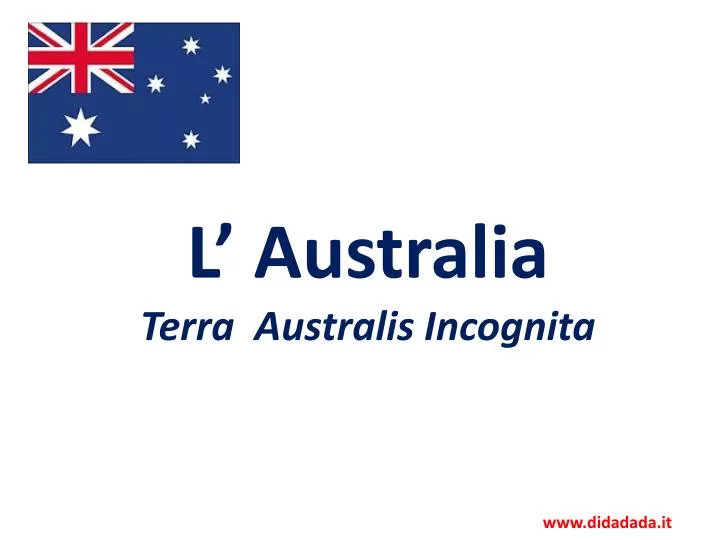 l australia terra australis incognita