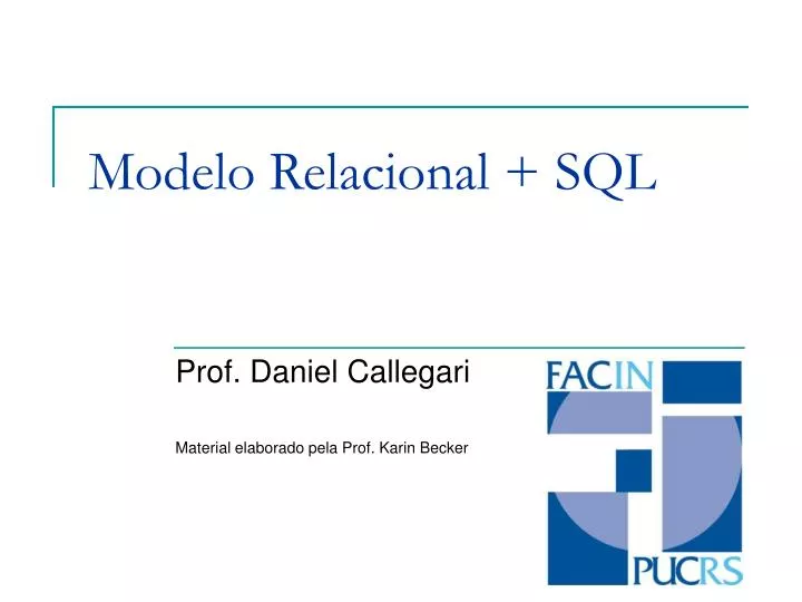 modelo relacional sql
