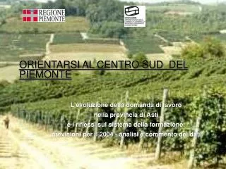 orientarsi al centro sud del piemonte