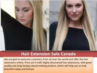 Hair Extension Sale Canada