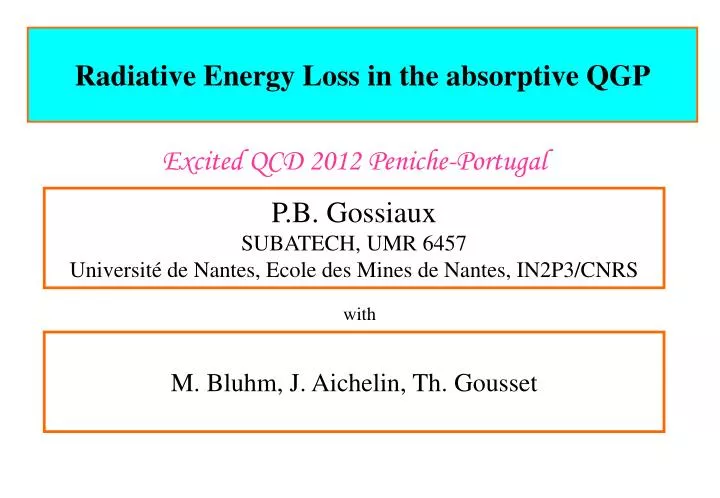 radiative energy loss in the absorptive qgp