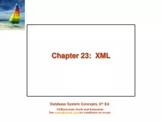 Chapter 23: XML