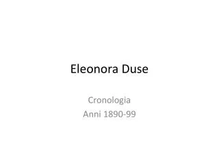 eleonora duse