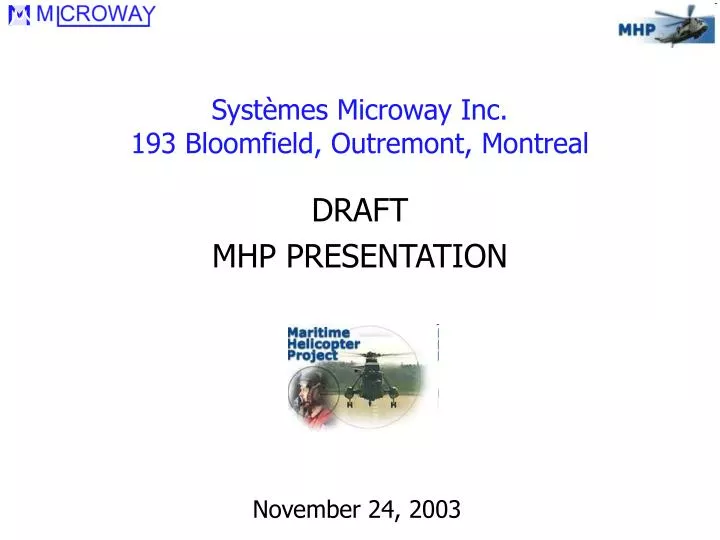 syst mes microway inc 193 bloomfield outremont montreal