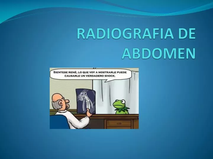 radiografia de abdomen