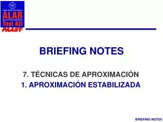 briefing notes