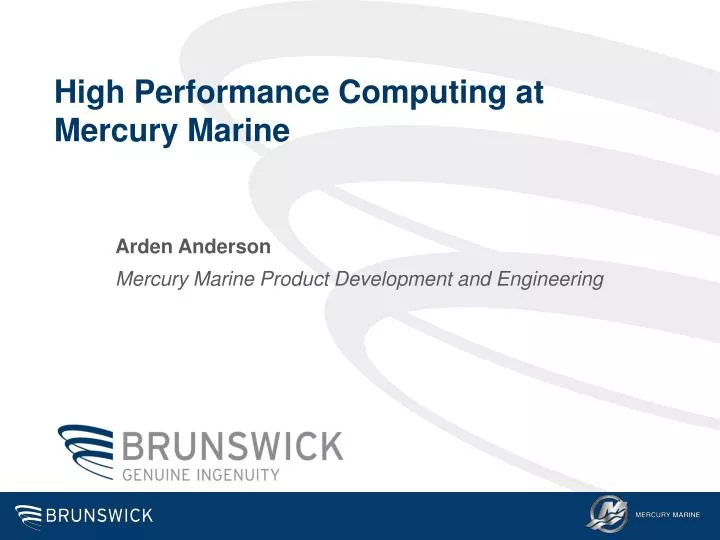 high performance computing at mercury marine