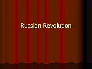 Russian Revolution