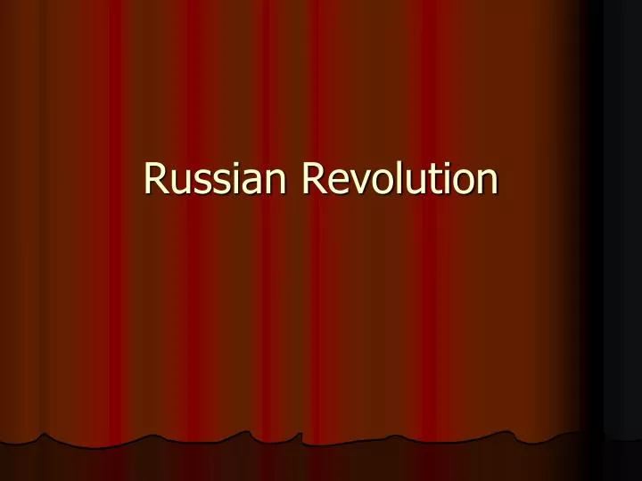 russian revolution