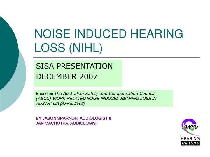 noise induced hearing loss nihl