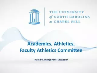 Academics, Athletics, Faculty Athletics Committee