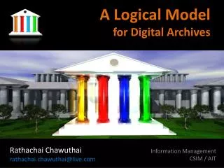 A Logical Model for Digital Archives