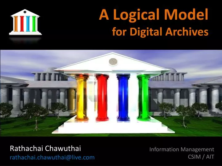 a logical model for digital archives