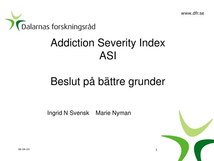 addiction severity index asi beslut p b ttre grunder