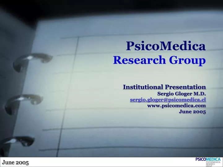 psicomedica research group