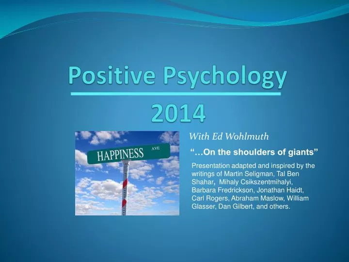 positive psychology