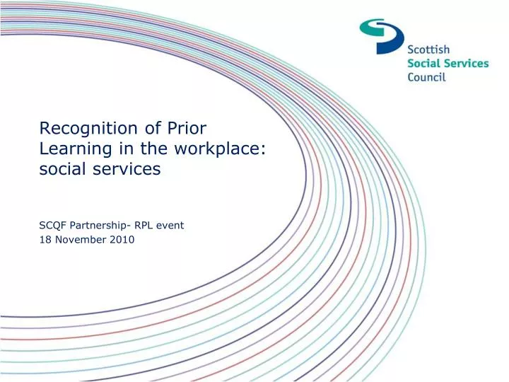 recognition of prior learning in the workplace social services