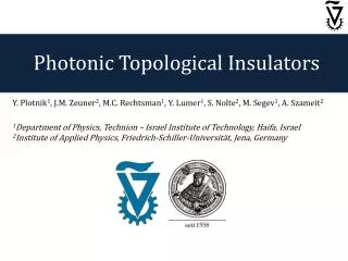 Photonic Topological Insulators