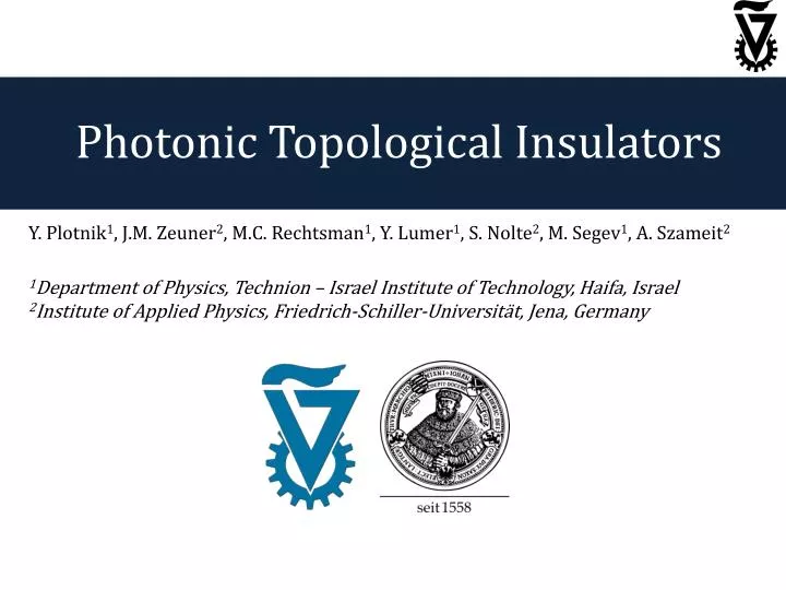 photonic topological insulators