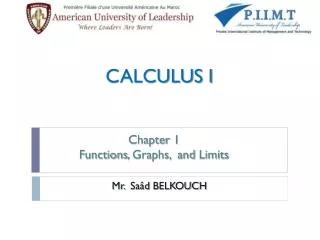 CALCULUS I