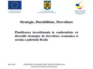 strategie durabilitate dezvoltare