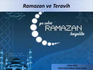 ramazan ve teravih
