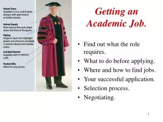 getting an academic job