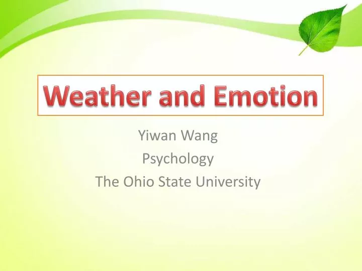yiwan wang psychology the ohio state university