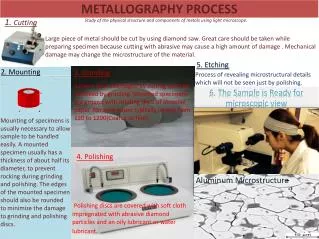METALLOGRAPHY PROCESS