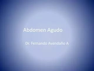 abdomen agudo