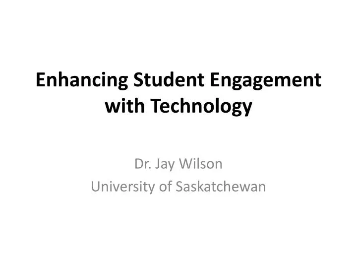 enhancing student engagement with technology
