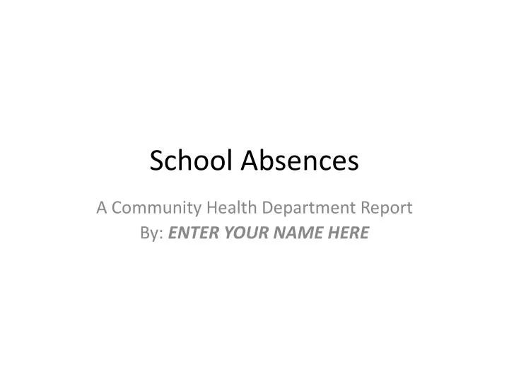 school absences