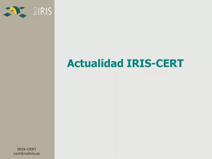 actualidad iris cert