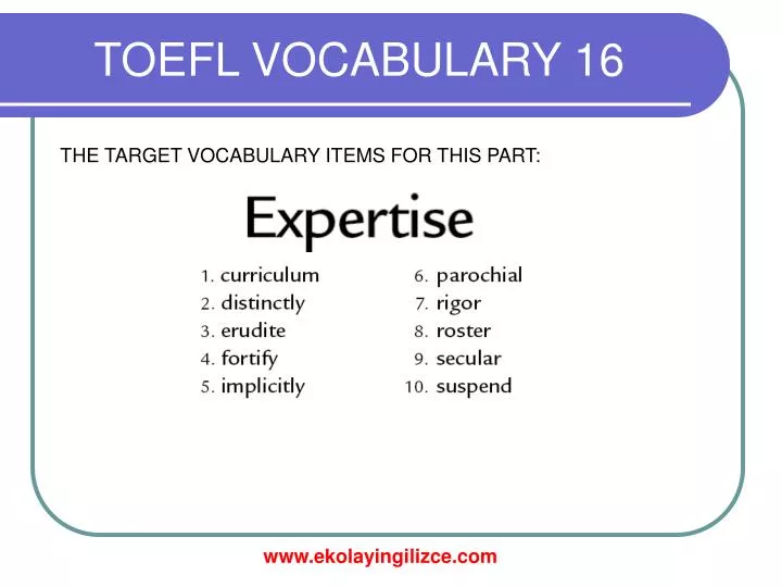 toefl vocabulary 16