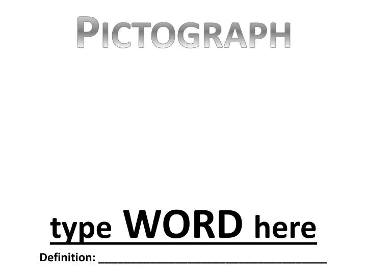 t ype word here definition